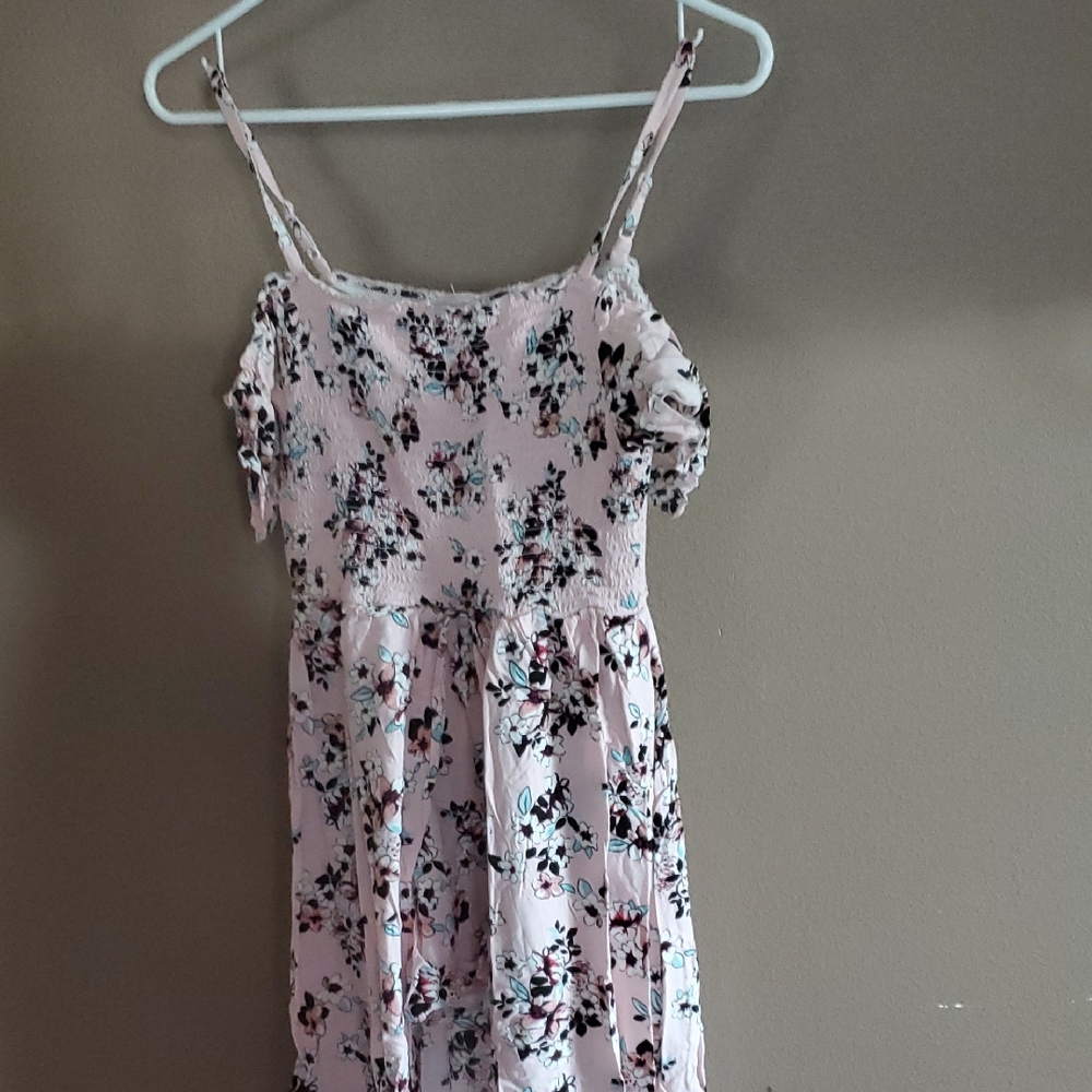 Floral Kids Dress/short Combo